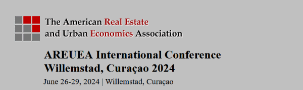 Logo AREUEA International Conference Willemstad, Curaçao 2024