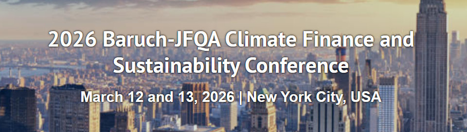 Logo 2026 Baruch-JFQA Climate Finance