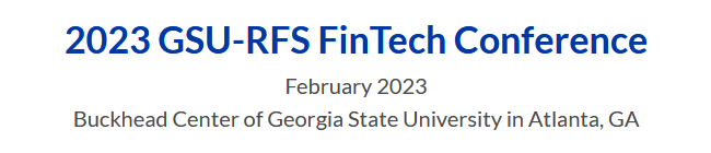 Logo 2023 GSU-RFS FinTech Conference