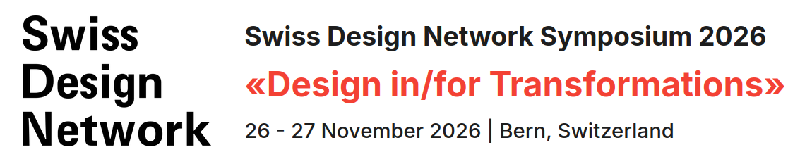 Logo Swiss Design Network Symposium 2026